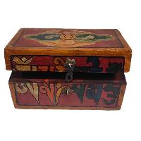 thumb1-Wooden Tibetan Box-24686