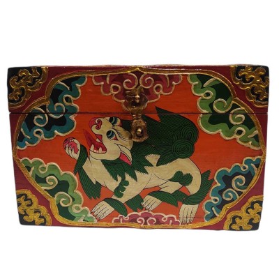 Wooden Tibetan Box-24690