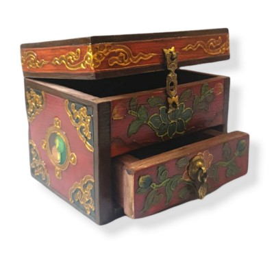 Wooden Tibetan Box-25156