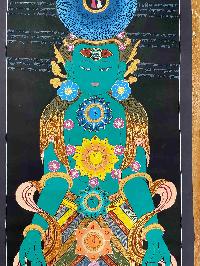Buddhist Hand Painting Of Seven Chakra, Bigger Samadhi, [hand Painted]