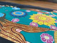 Buddhist Hand Painting Of Seven Chakra, Bigger Samadhi, [hand Painted]