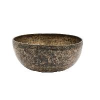 [old], Buddhist [real Antique] Hand Beaten [jambati] Singing Bowl, [select Accessories]