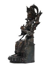 Buddhist Statue Of [maitreya Buddha], Chocolate Color Oxidation