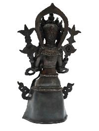 Buddhist Statue Of [maitreya Buddha], Chocolate Color Oxidation