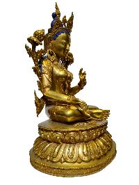 [newari Museum Copy], Buddhist Statue Of [white Tara], Finishing