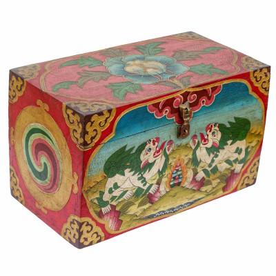 Wooden Tibetan Box-27097