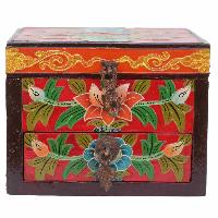 thumb1-Wooden Tibetan Box-27105