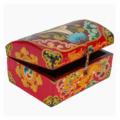 Wooden Tibetan Box-27120