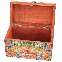thumb1-Wooden Tibetan Box-27126