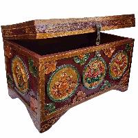 thumb2-Wooden Tibetan Box-27274