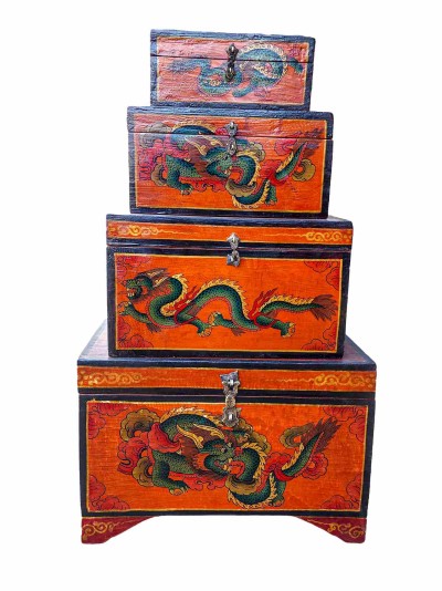 Wooden Tibetan Box-27281
