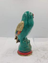Statue Of Owl, [sand Casting], [stone Setting]