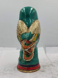 Statue Of Owl, [sand Casting], [stone Setting]