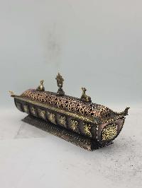 Hand Beaten Tibetan Incense Burner, Antique Finishing