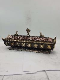 Hand Beaten Tibetan Incense Burner, Antique Finishing