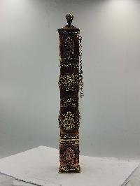 Hand Beaten Tibetan Incense Burner, Antique Finishing