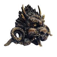 Cheppu Metal Mask, Buddhist Handmade Ritual Mask, Antique Finishing