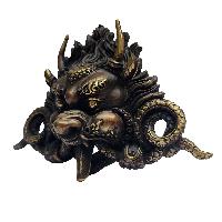 Cheppu Metal Mask, Buddhist Handmade Ritual Mask, Antique Finishing