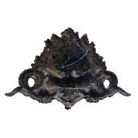 Cheppu Metal Mask, Buddhist Handmade Ritual Mask, Antique Finishing