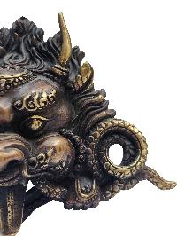 Cheppu Metal Mask, Buddhist Handmade Ritual Mask, Antique Finishing