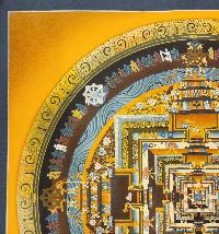 Kalachakra Mandala Thangka, [high Quality], Buddhist Traditional Painting, Tibetan Style, [real Gold]