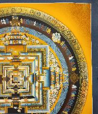 Kalachakra Mandala Thangka, [high Quality], Buddhist Traditional Painting, Tibetan Style, [real Gold]