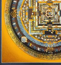 Kalachakra Mandala Thangka, [high Quality], Buddhist Traditional Painting, Tibetan Style, [real Gold]