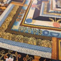 Kalachakra Mandala Thangka, [high Quality], Buddhist Traditional Painting, Tibetan Style, [real Gold]