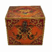 thumb1-Wooden Tibetan Box-29940