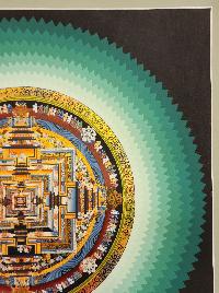 Kalachakra Mandala Thangka, Buddhist Traditional Painting, Tibetan Style, [real Gold]