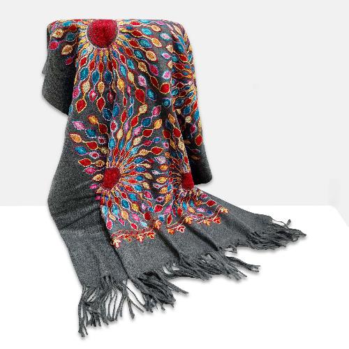 Acrylic Wool Shawl-30347