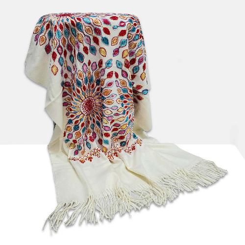 Acrylic Wool Shawl-30354