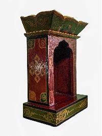 [traditional Tibetan], Altar [chesum] Box Traditional Color Painted
