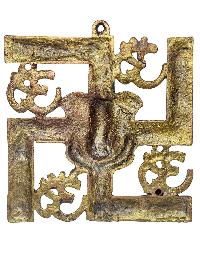 Swastik, Om, [ganesh In Middle] Wall Hanging