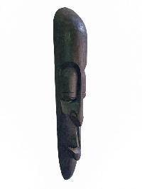 [long Face], Handmade Wooden Mask, [somalian], [painted], Poplar Wood