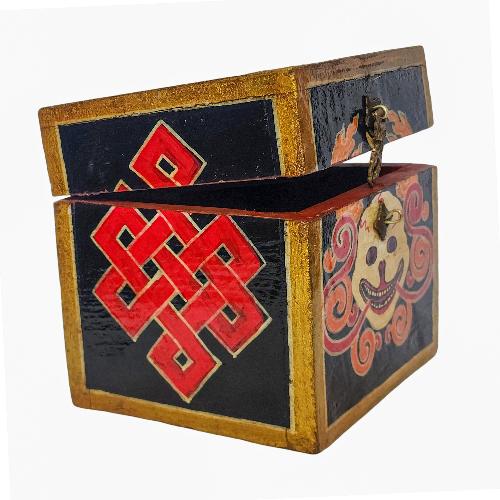 Wooden Tibetan Box-32001