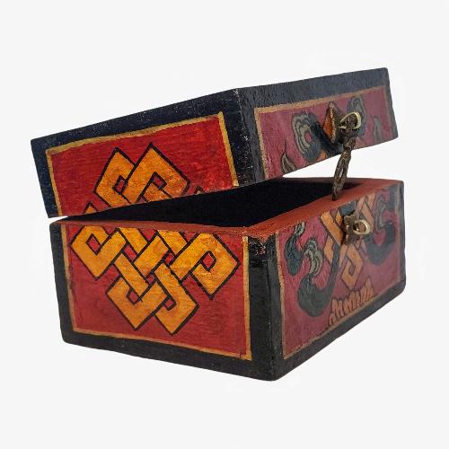Wooden Tibetan Box-32016