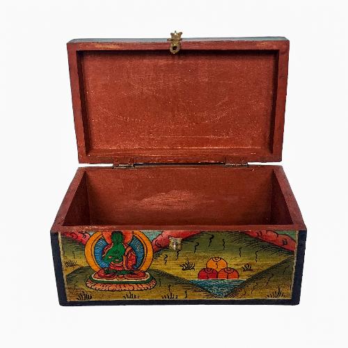 thumb4-Wooden Tibetan Box-32018