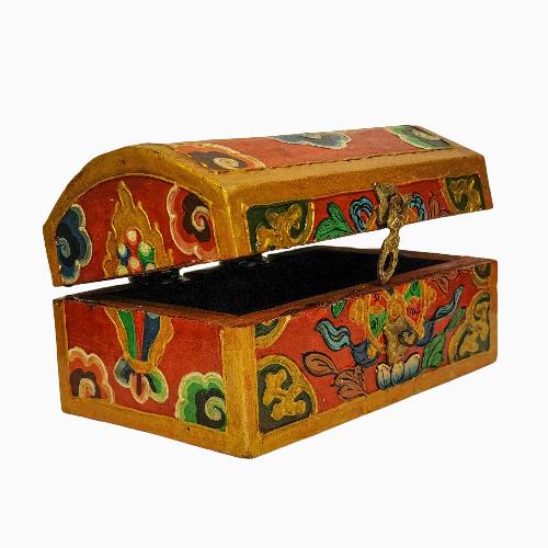 Wooden Tibetan Box-32023