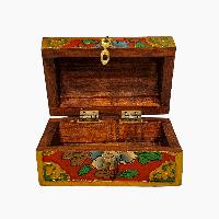 thumb4-Wooden Tibetan Box-32026