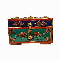 thumb1-Wooden Tibetan Box-32029
