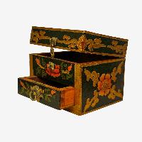 thumb1-Wooden Tibetan Box-32063