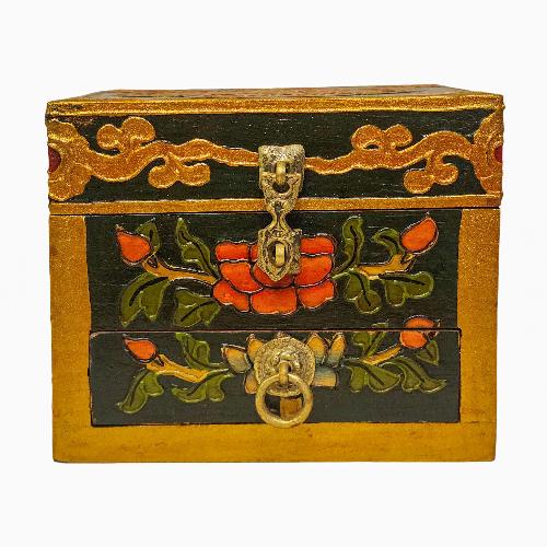Wooden Tibetan Box-32064