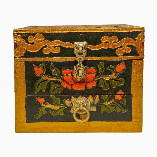 Wooden Tibetan Box-32064