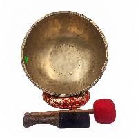 Jambati Singing Bowl, Buddhist Hand Beaten, Antique Finishing, [select Accessories]