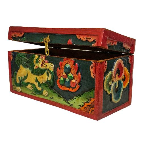 Wooden Tibetan Box-32193