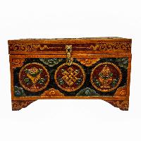 thumb1-Wooden Tibetan Box-32195