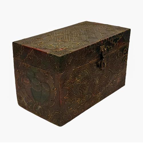 Wooden Tibetan Box-32365