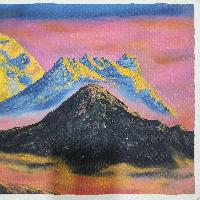 Mt. Ama Dablam [mt. Everest], Hand Painted