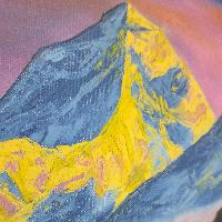 Mt. Ama Dablam [mt. Everest], Hand Painted